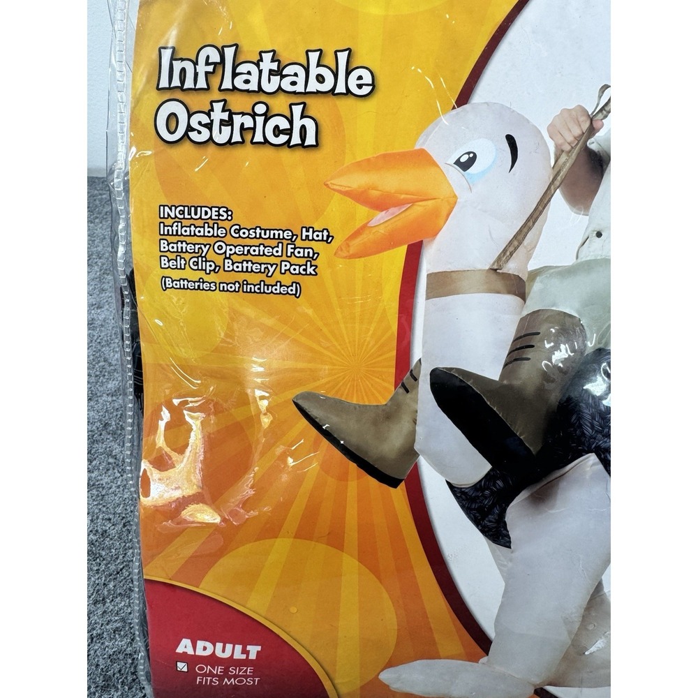 Spirit Halloween Adult Inflatable Ostrich Ride-Along Costume One Size - Picture 3 of 5